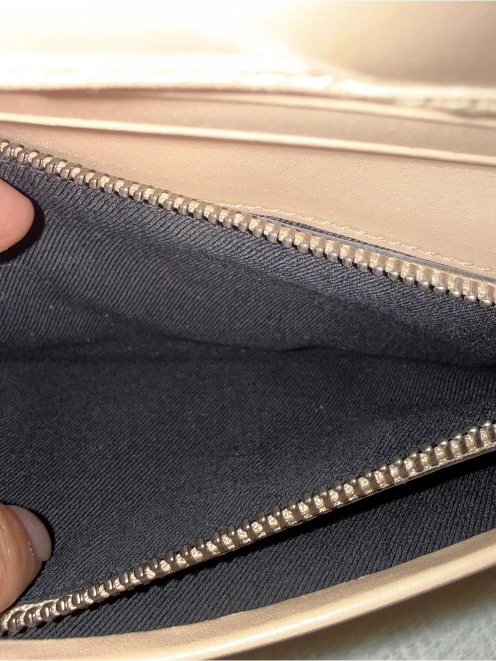 Bulgari Taupe Grained Leather Long Wallet for Men